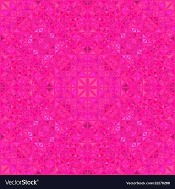 Pink repeating kaleidoscope pattern background vector image