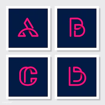 Pink  retro alphabets vector set | Free stock vector - 543481