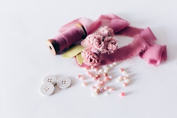 Pink Ribbon and Buttons