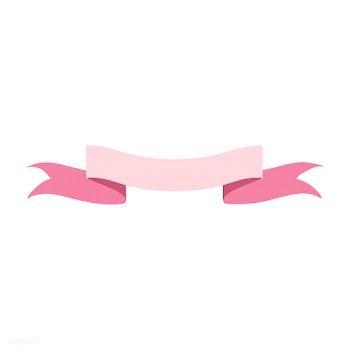 Pink ribbon banner doodle style vector | Free stock vector - 519716