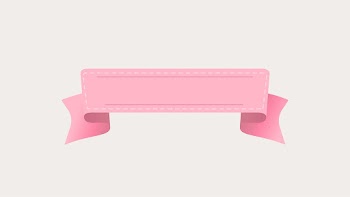 Pink ribbon banner psd, decorative label flat… | Free stock illustration | High Resolution graphic