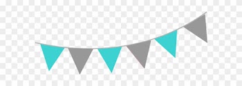 Pink Ribbon Border Png Download - Blue Bunting Transparent Background