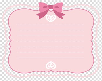 Pink Ribbon Border transparent background PNG clipart