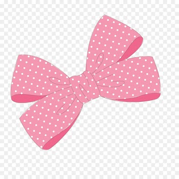 Pink ribbon Bow tie - Little pink bow 