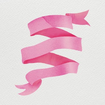 Pink ribbon collage element, watercolor | Free PSD - rawpixel