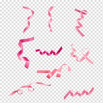 Pink ribbon Computer file, Pink Ribbon transparent background PNG clipart