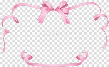 Pink ribbon Drawing , ribbon transparent background PNG clipart