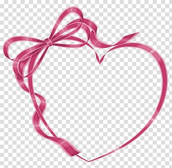 Pink ribbon forming heart illustration, Wedding invitation Love Heart , Heart-shaped frame fashion transparent background PNG clipart