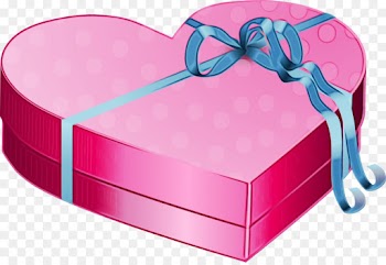 pink ribbon heart turquoise aqua