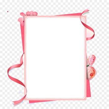 Pink ribbon Picture frame - Pink Ribbon Border 