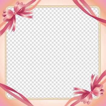 Pink ribbon , Pink Ribbon Border transparent background PNG clipart
