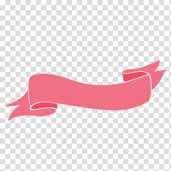 Pink ribbon , Web banner Ribbon, Red Ribbon Banner transparent background PNG clipart
