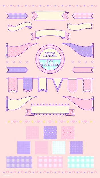 Pink ribbons and badges | Free stock vector - 594561