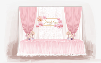Pink Romantic Wedding, Wedding Clipart, Wedding Reception Table ...