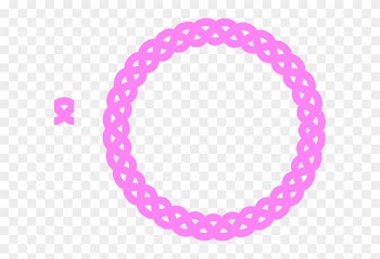 Pink Rope Border Clipart - Gold Borders Png Round