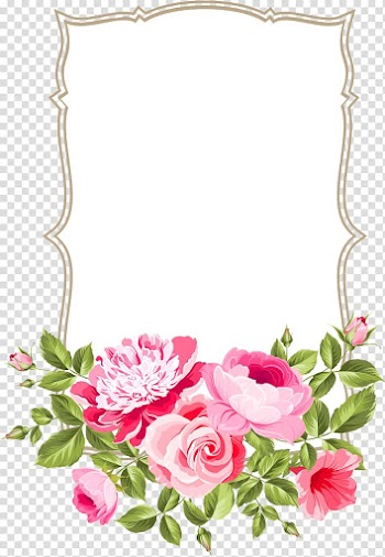 Pink rose and gray frame , Greeting & Note Cards Wedding invitation Ansichtkaart Love, bunga mawar transparent background PNG clipart