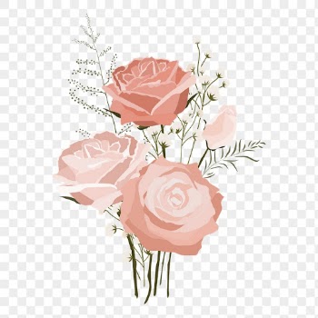Pink rose bouquet png sticker, | Free PNG - rawpixel