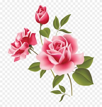 Pink Rose Clip Art 7takyynqc Png - 6-packs Mini Roses/flowers Temporary Tattoo Art