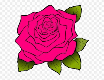 Pink Rose Clip Art At Clker - Rose Clipart