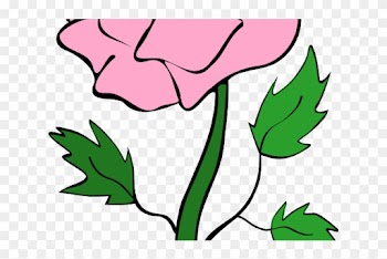 Pink Rose Clipart Animated - Pink Rose Cartoon Png