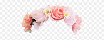Pink Rose Clipart Png Tumblr - Flower Crown Transparent Background
