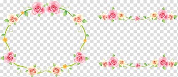 Pink rose flowers illustration, Flower Earring Wreath Sabonete, BORDAS transparent background PNG clipart