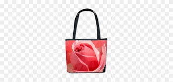 Pink Rose Low Poly Floral Bucket Bag - Rose