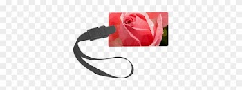 Pink Rose Low Poly Floral Luggage Tag - Sw Framed Print Large Large Luggage Tag