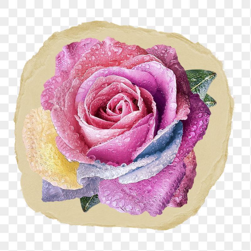 Pink rose png flower ripped | Free PNG - rawpixel