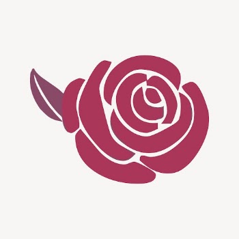 Pink rose sticker, valentine's day | Free Vector - rawpixel