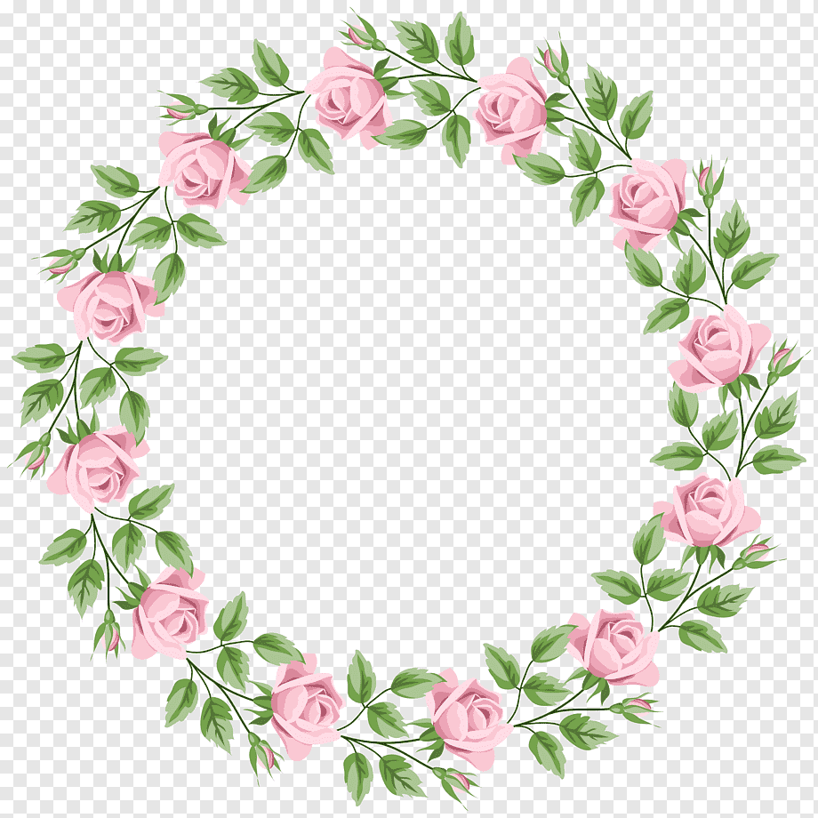 pink rose wreath, Rose, Pink Rose Border Frame, watercolor Painting, flower Arranging, rectangle png