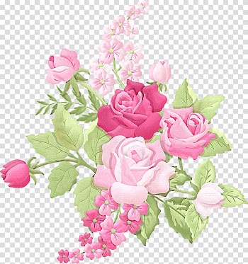 Pink roses illustration, Flower bouquet Rose , pastel flowers transparent background PNG clipart