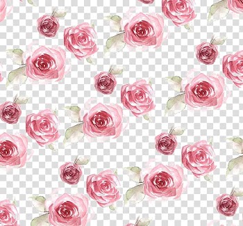 Pink roses , Paper Rose Flower Pattern, Rose Print transparent background PNG clipart