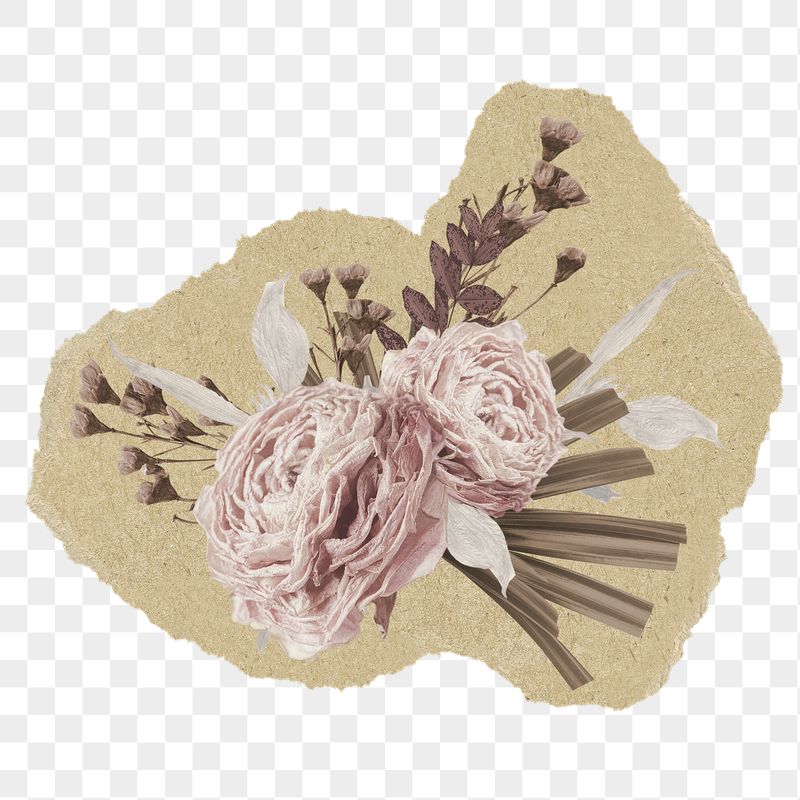 Pink roses png sticker, ripped | Free PNG Illustration - rawpixel