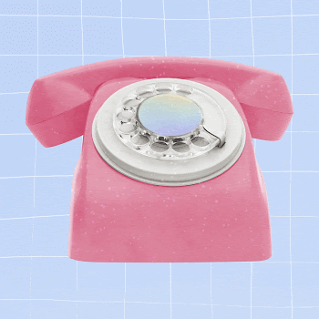 Pink rotary telephone, retro aesthetic | Free Photo - rawpixel