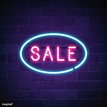 Pink sale neon sign vector | Free stock vector - 537652