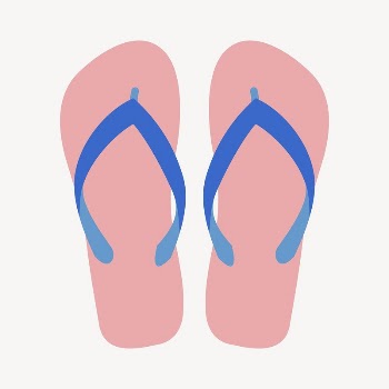 Pink sandals clipart, object illustration. | Free Photo - rawpixel