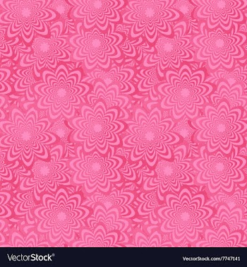 Pink seamless curved shape pattern background vector image
