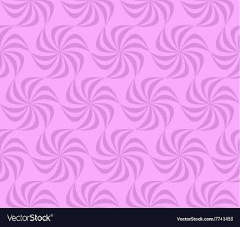 Pink seamless curved shape pattern wallpaper vector image