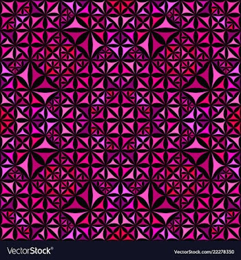 Pink seamless kaleidoscope pattern background vector image