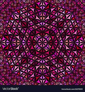 Pink seamless kaleidoscope pattern background vector image