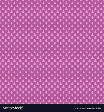Pink seamless retro stylized pine tree forest vector image