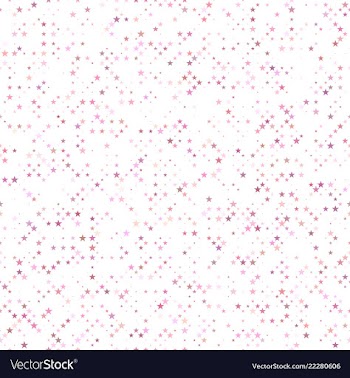 Pink seamless star pattern background - design vector image