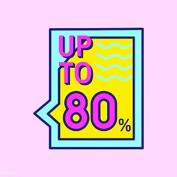 Pink shopping sale badge design | Free stock vector - 464189