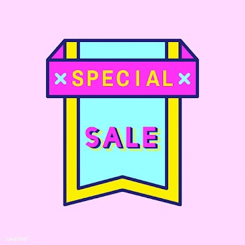 Pink shopping sale badge design | Free stock vector - 464190