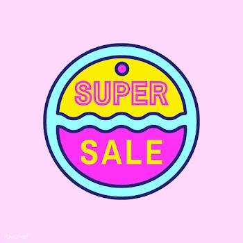 Pink shopping sale badge design | Free stock vector - 464193