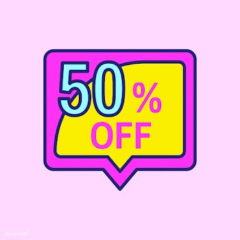 Pink shopping sale badge design | Free stock vector - 464194