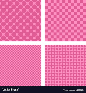 Pink simple geometric shape wallpaper set vector image