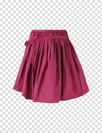 Pink skater skirt, Skirt Pink Ribbon transparent background PNG clipart