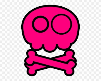 Pink Skull Clip Art - Punk (pink) Baby Blanket